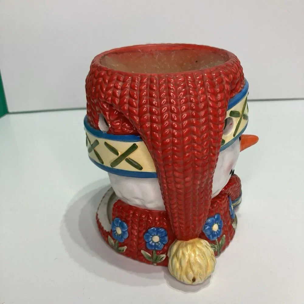Yankee Candle Christmas Ceramic Snowman Tealight Tart Warmer 5